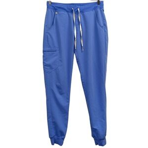 FIGS Zamora Jogger Scrub Pants in Ceil Blue Size Medium Tall